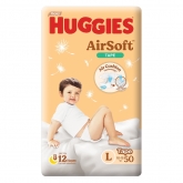Huggies Airsoft Tape Diaper L 50s