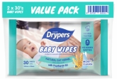 FREE DRYPERS BABY OAT WIPES 2X30S (WORTH $3.20)  WITH MIN. 2 BAGS OF DRYPERS PURCHASED