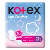 Kotex Soft Comfort Ultra Thin Night 28cm 16s