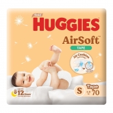 Huggies Airsoft Tape Diaper S 70s