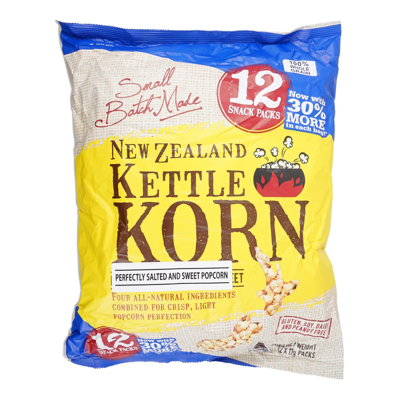 KETTLE KORN Popcorn Original Multipack 12s X 17g Packs’ Giant Singapore