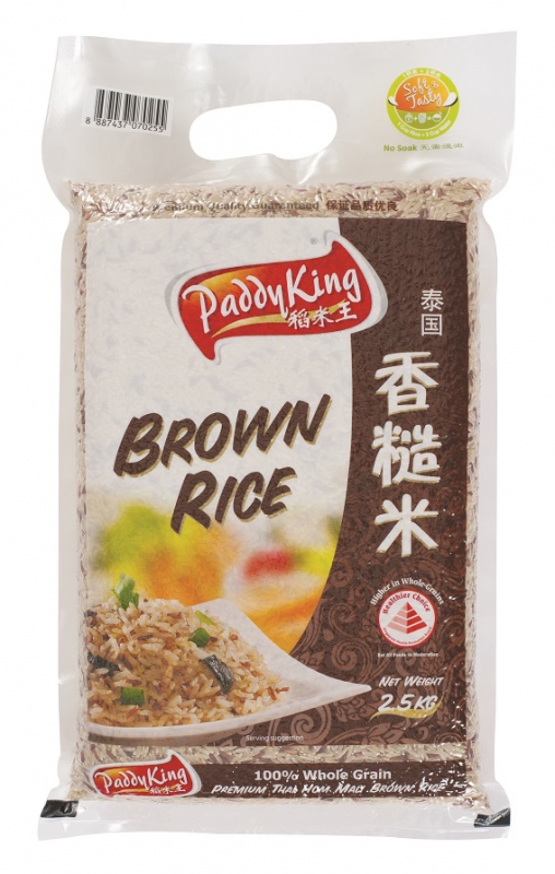 PADDYKING Thai Hom Mali Brown Jasmine Rice 2.5kg Giant Singapore