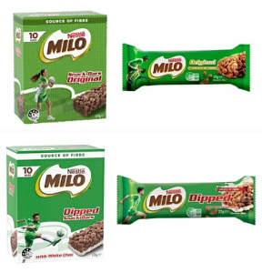 Recall of various batches of Nestlé Milo Snack Bar from Australia due to potential presence of foreign matter