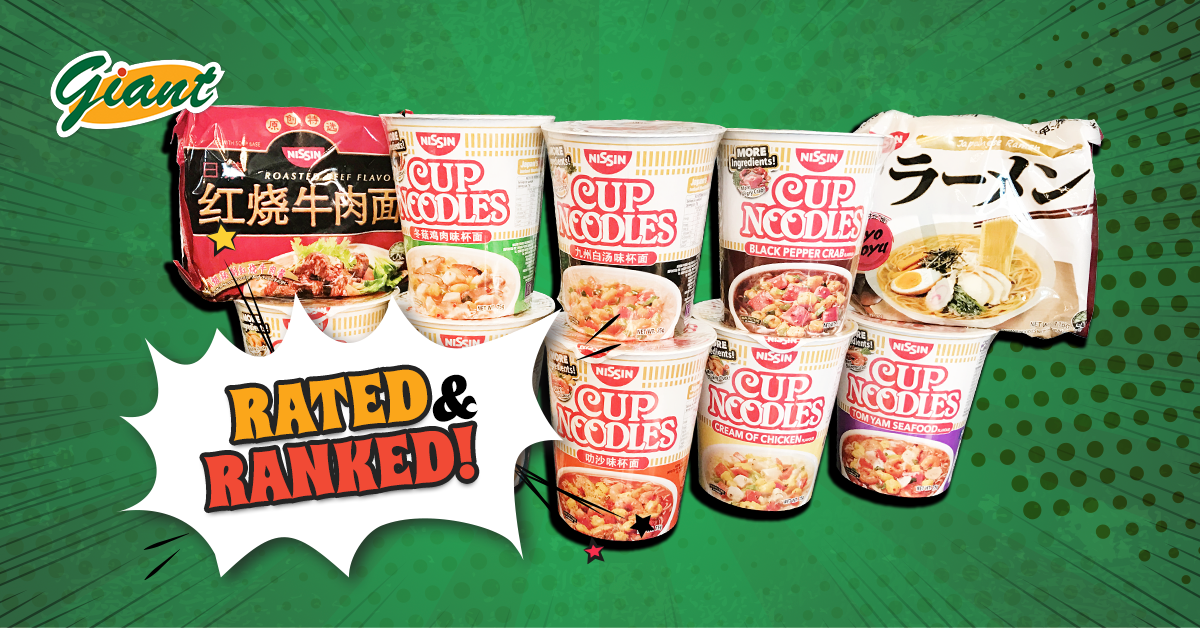 Nissin Cup Noodles 10 Bold and Exciting Flavours — Ranked Giant Singapore